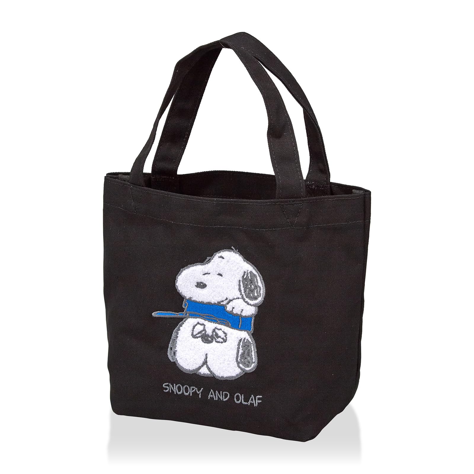 

Мини-сумка-тоут Идеальная для ланча Сумка с персонажем 6077 Черная Снупи Олаф [Hapitas] Женская &