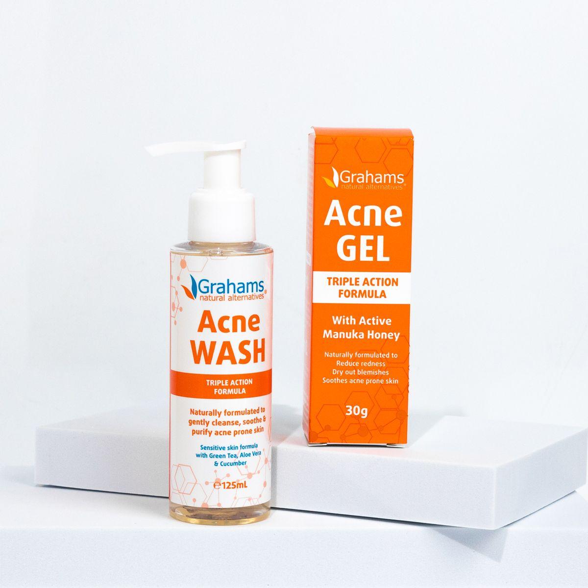 Natural Acne Clear 2-Piece Set_Wash + Gel
