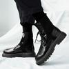 Leder Socke Herren Stiefeletten Herrenschuhe Für Herren Sneakers Herbst Winter Vintage Klassisch Männlich Lässig Motorradschuhe
