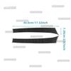 For Q4 e-tron 2021-2025 Real Soft Carbon Fiber Sticker LHD RHD Car Front Rear Door Trim Strip Sticker Panel.