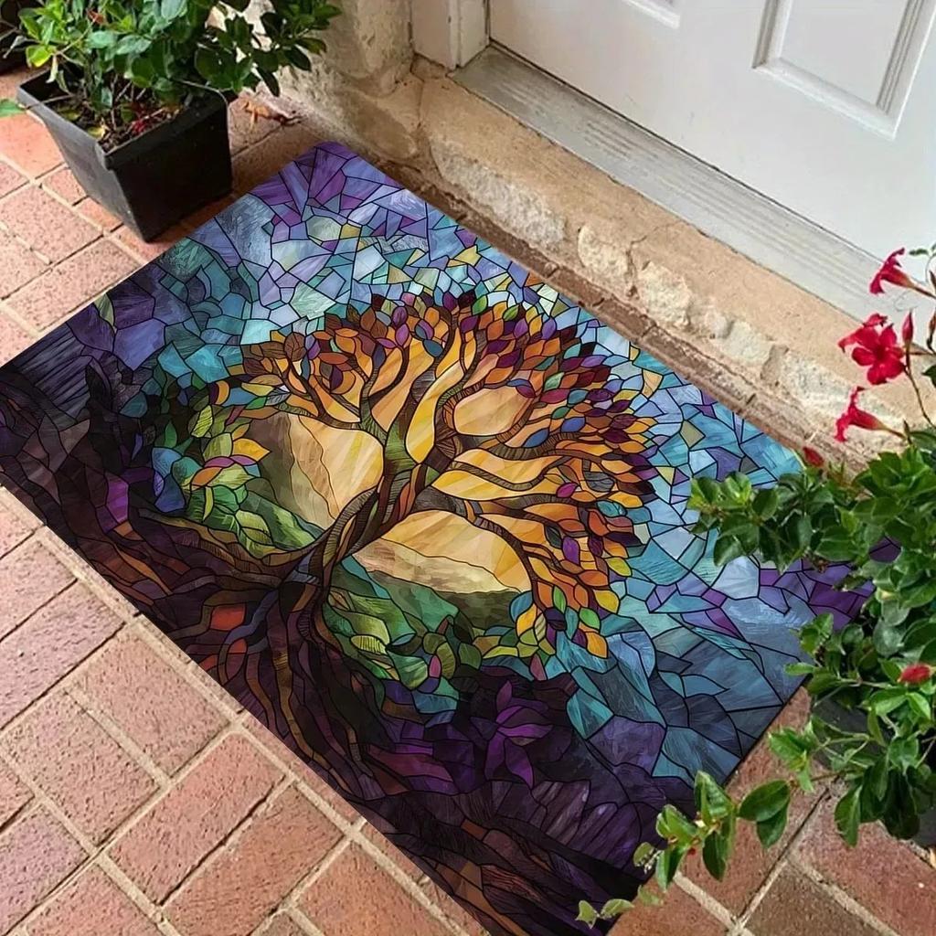1PC Cute Cats Pattern Door Mats Kitchen Rugs Non-Slip Pop Design Living Room Rugs Bath Mat Carpet for Home Sink Laundry Decor