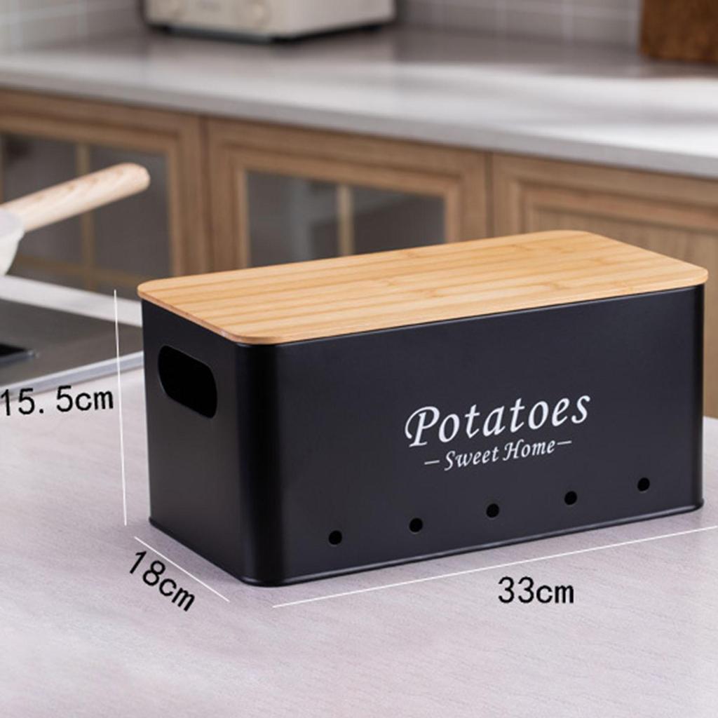 3 Pack Potato Onion Storage Canisters for Kitchen Use
