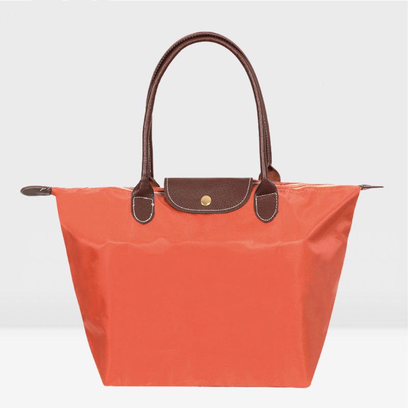 Women's Nylon Folding Shoulder Bag: Waterproof, Versatile for Gym, Sports, Shopping, and Storage