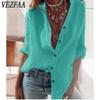 Women's Fashion Casual Spring Autumn Solid Color Print Long Sleeve Blouses & Shirts