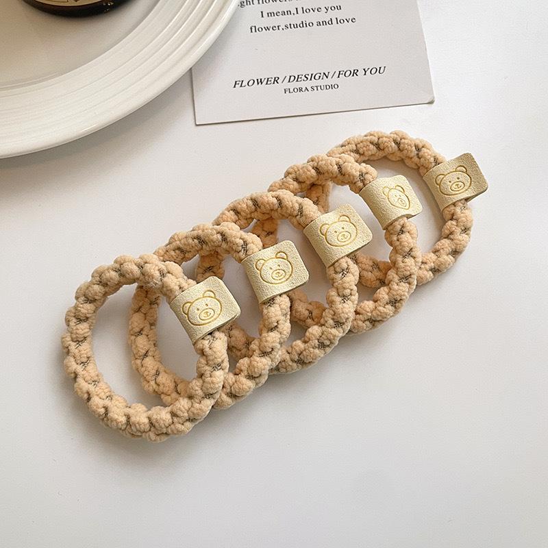 

2024 Женская резинка для волос премиум-класса: Простая, Прочная, Высокоэластичная Повязка для Волос, Обтянутая Кожей