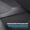 Car Concealed Cable Sleeve 4pcs Wire Sleeve with Strong Double Sided Adhesive for USB Audio and Video Line