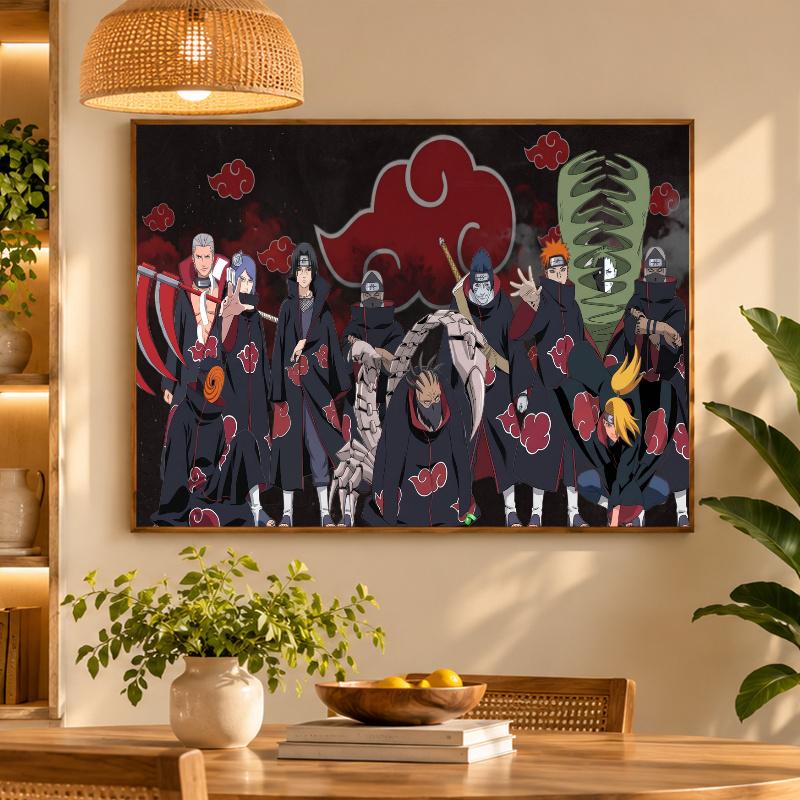 5D Diamond Painting Akatsuki Naruto DIY Full Drill Diamond Art Kit Home Decoration