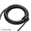 Sanwa Supply USB PD Compatible AC Charger 65W USB Integrated Cable Folding Plug Black Type-C 1.8m ACA-PD76BK