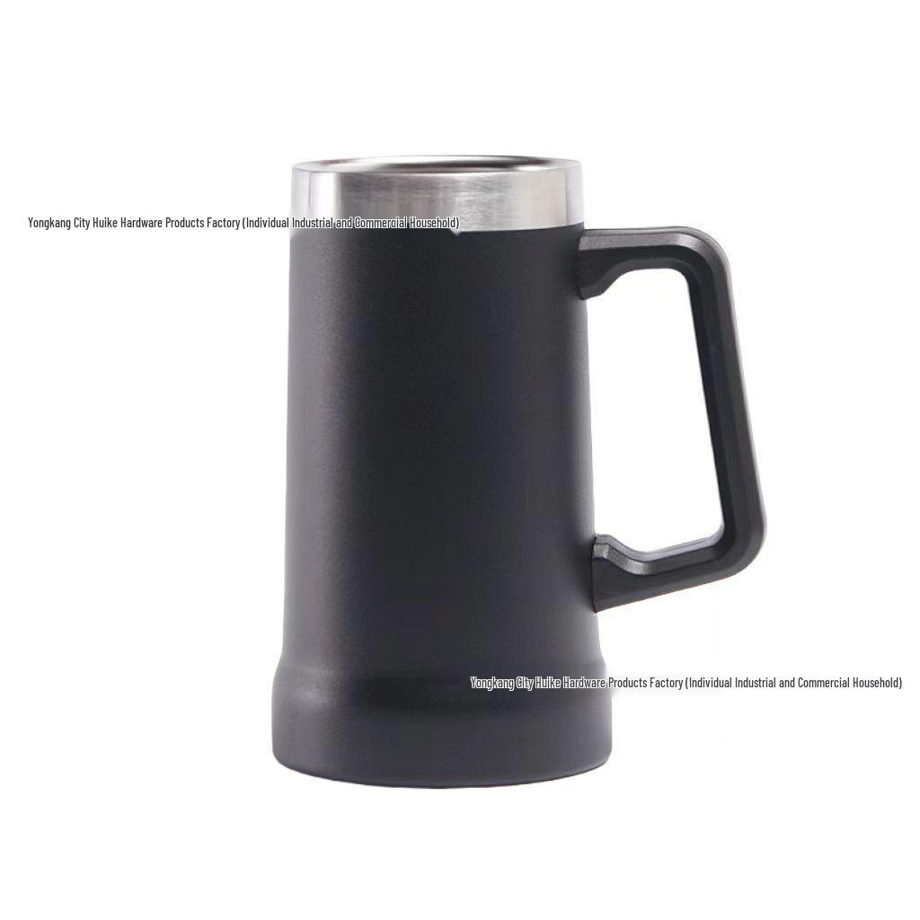 304 Stainless Steel 23oz Vacuum Insulated Beer Mug with Handle