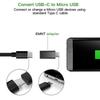 1-10Pcs USB Type C Male To Micro USB Female Adapter Connector Type-C Micro USB Charger Adaptor for Xiaomi Redmi Huawei Converter