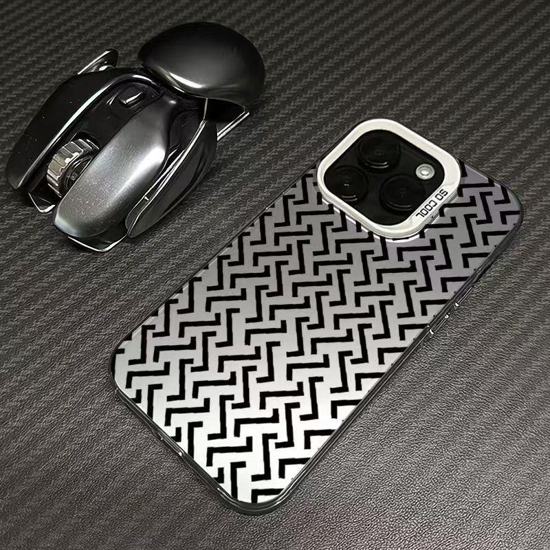 Customized Silver Shell Phone Case for Apple 17/16/15 Pro & 14 Pro Max/13/12