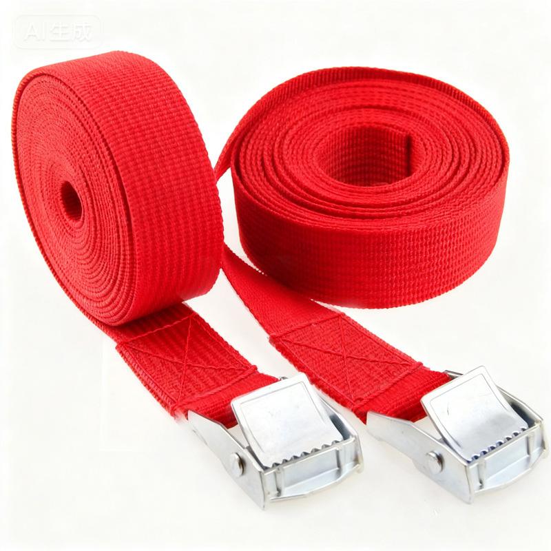 2.5cmx1m Zinc Alloy Buckle Hooks Lashing Strap W/ Buckle Nylon Quick Release Cargo Tie Down Luggage Bag Packing Straps Tied With