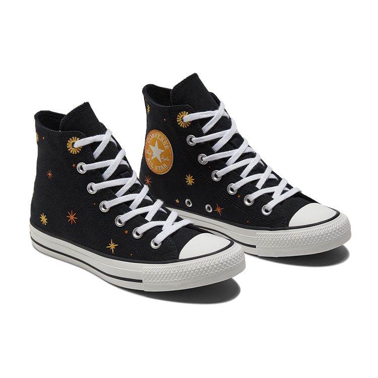 Converse Chuck Taylor All Star Timeless Graphic Hi Black Yellow Women's A02885C