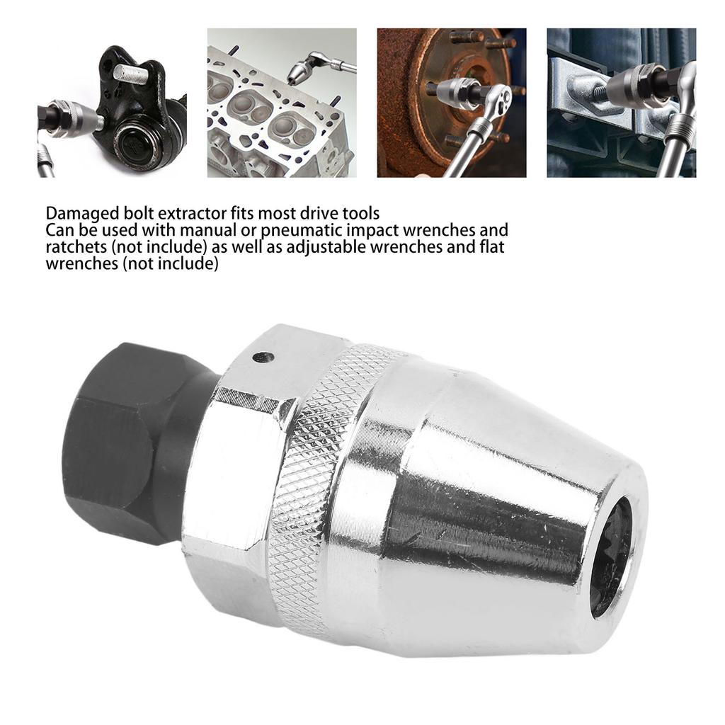 3/8-Zoll-Antrieb Bolzenabzieher Stahllegierung Universell Abgerundete Bolzenentferner für 1/4-Zoll-1/2-Zoll Bolzenabzieher