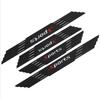 4PCS Universal Rubber Car Door Scuff Sill Cover Panel Step Protector Bumper Corner Protector
