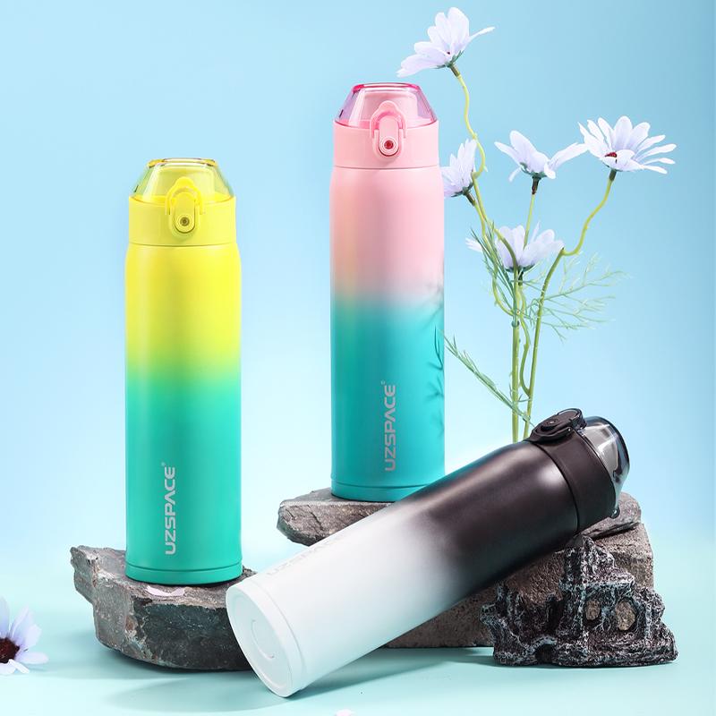 2023 New Thermos Flask Double Vacuum 316 Stainless Steel Sports Water Bottles For Girls Portable Leakproof Keeps Cold and