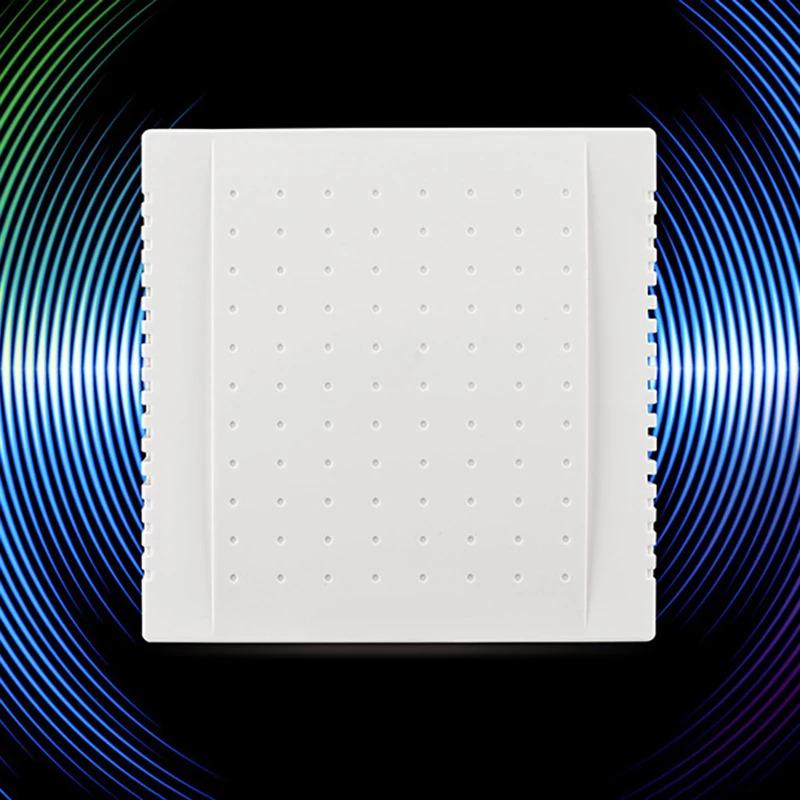 Portable 108x108x36mm 220V Wired Doorbell Din Don Hardware Doors Bells Hotel Door Bell Panel Doorbells For Homes Offices Hotels