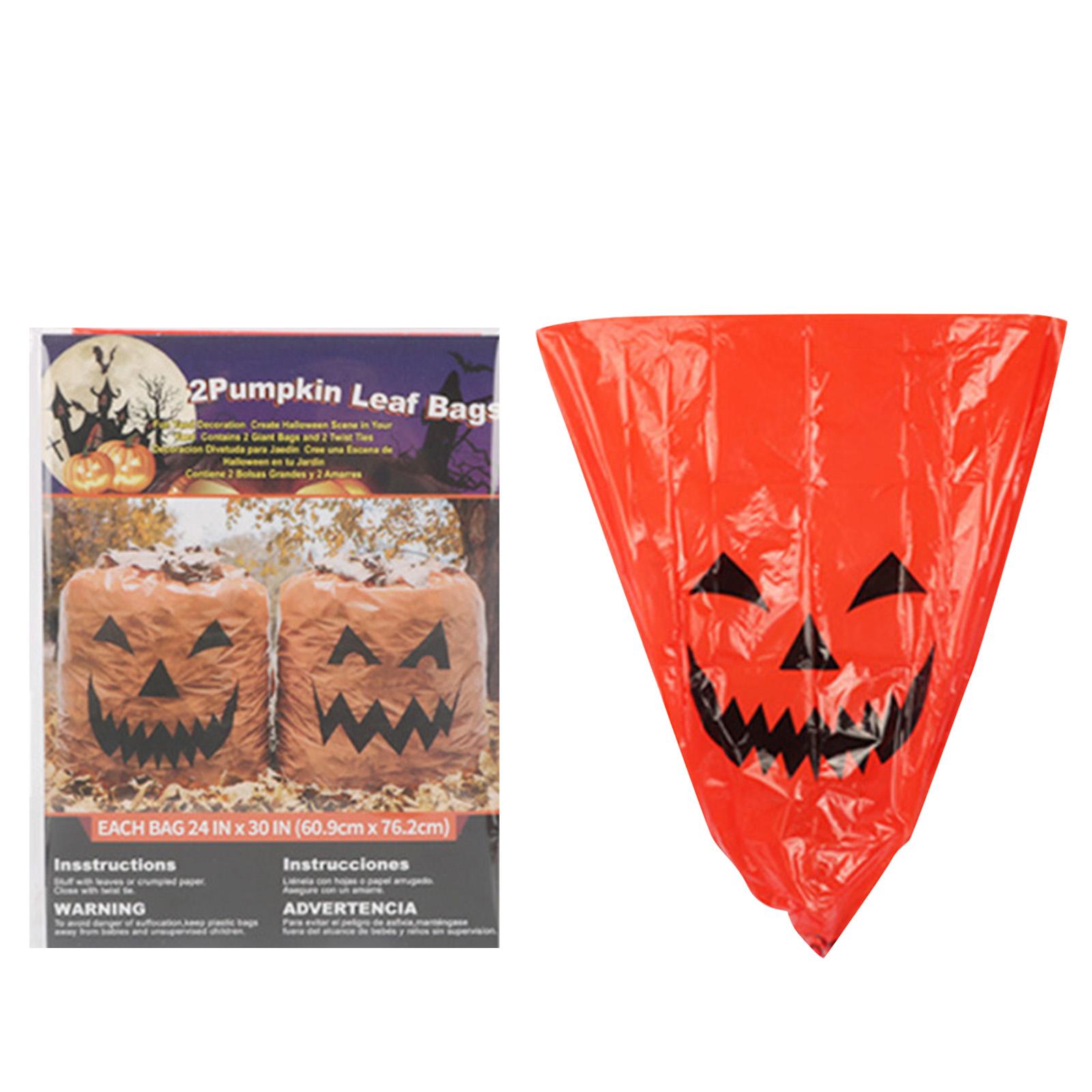 

Halloween Pumpkin Bags, Leaf Bags, Garbage Bags, Decorative Bags, Plastic Bags, Reusable, Party Gifts, Party Supplies One Size