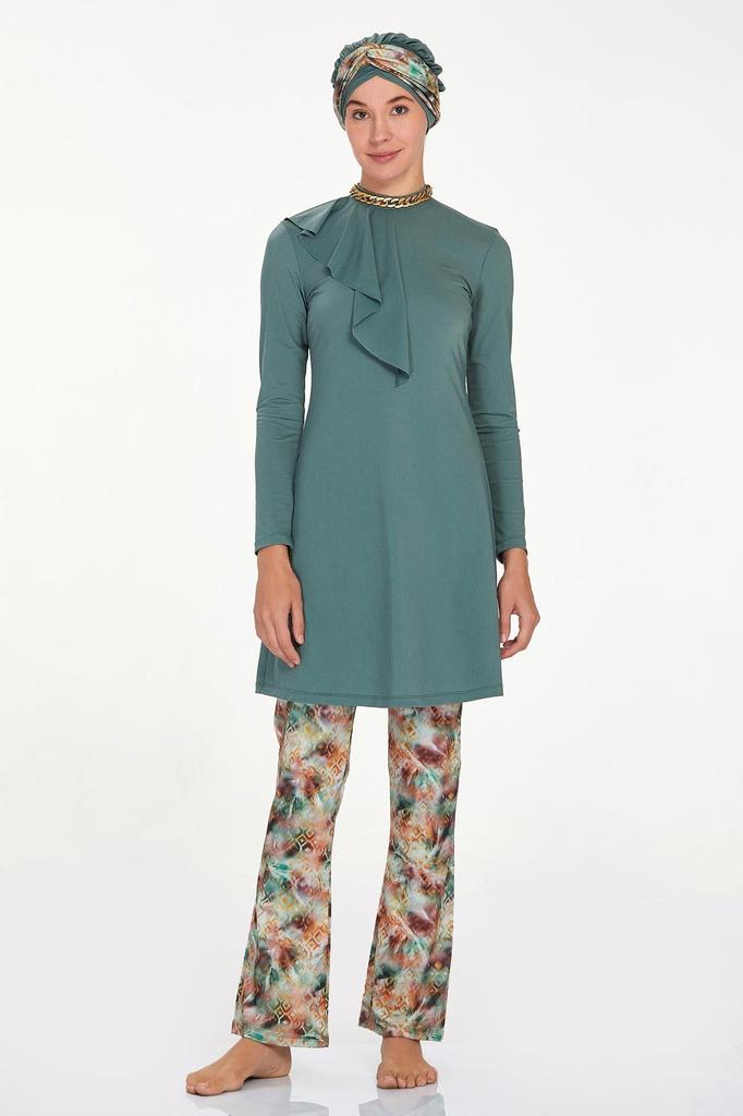 Muslimischer bescheidener islamischer Burkini-Strand-Schwimmanzug für Damen, Bademode, Hijab, Strandmode, Badeanzug 