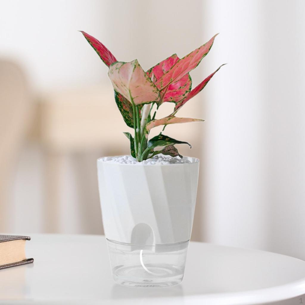 Automatic Water Absorption Planter Flower Pot Gardening Outdoor Windowsill Multipurpose Indoor