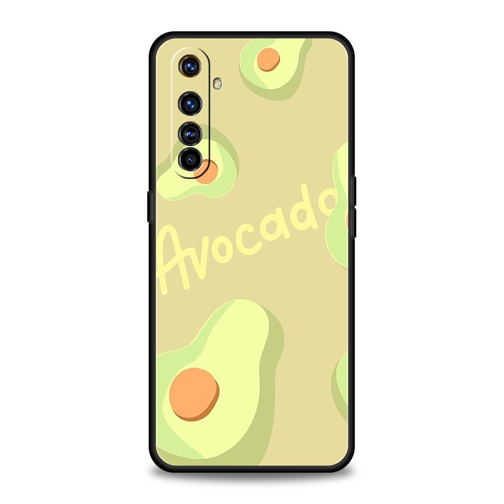 Cute Avocado Soft TPU For Realme 13 12 11 10 9 Pro Plus GT3 GT2 C21 C25 C35 C53 C55 C67 Pro 5G Phone Case Cover Fundas Capas Bag