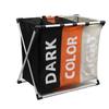 Shushi Oxford Cloth Waterproof Laundry Basket with Compartments and Foldable Design