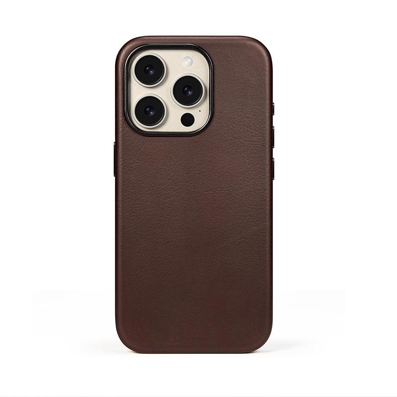 Īstas ādas maciņš priekš IPhone 16