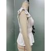 Vacation Style Short Sleeved Shirts Bow Cardigan Women’s Blouses & Shirts