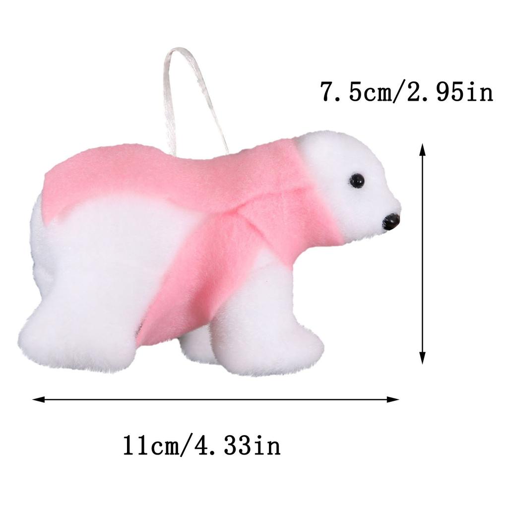 Christmas Tree, Collar, Baby Bear Pendant Christmas Decorations