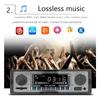 Bluetooth Car Radio Vintage Dual Knob MP3 Player FM Tuner Stereo USB AUX Classic Car Retro Audio Receiver Speaker Accessories
