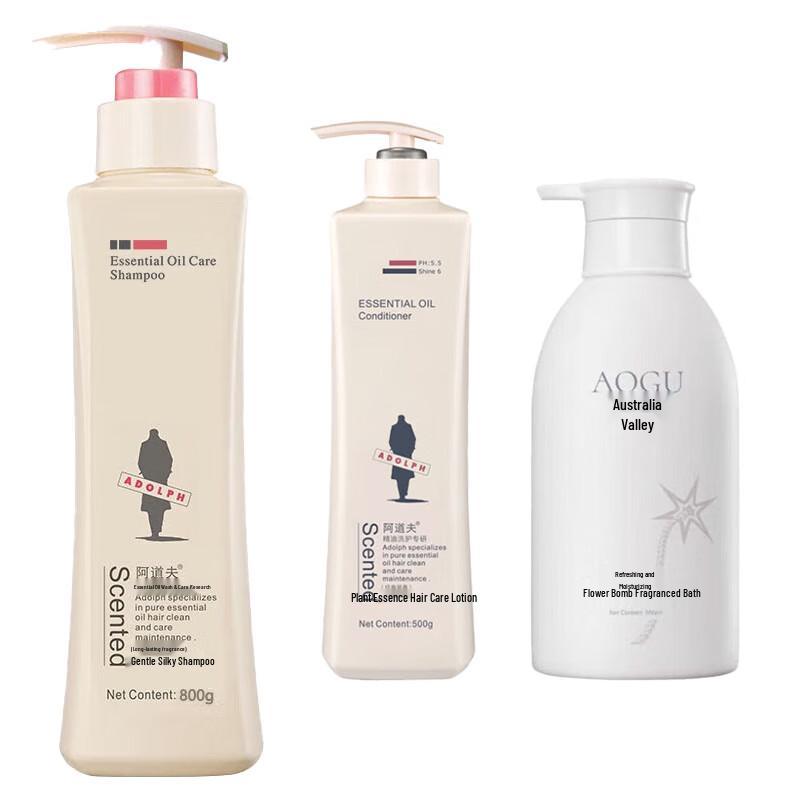 ADOLPH Gentle Silky Hair & Body Care Set 1.85L