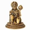 Reine Messing-Hanuman-Murti, Sankat Mochan, Baa Ji Hanuman Sitzendes Idol - 2,5 Zoll