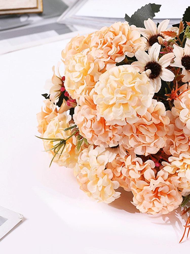3 svazky hedvábná hortenzie umělá květina kytice falešná květina pro domácí kutily dekorace na svatbu