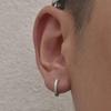 Korean Trendy Hoop Earrings: Elegant Rhinestone Studs for Autumn/Winter
