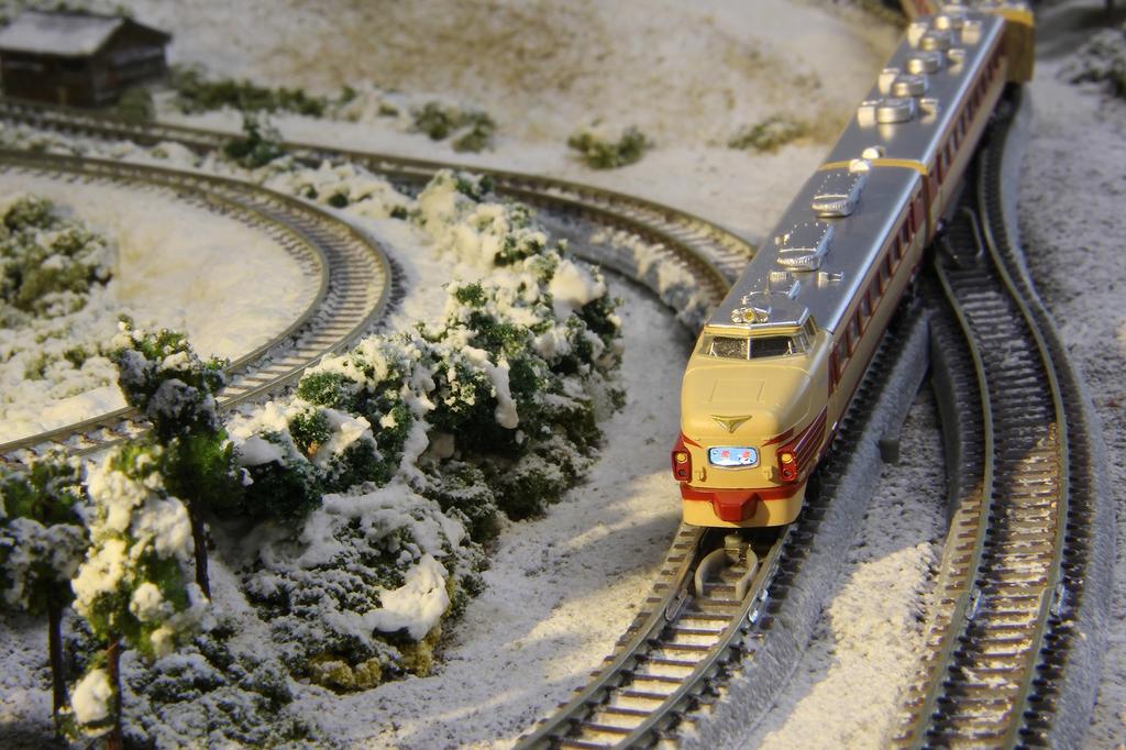 Rokuhan Z Gauge JNR 485 Series Limited Express Train, Early Model, Raicho, JNR Color, 5-Car Basic Set, T030-4, Model Train