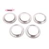 10/30/60 Pairs Silvery Metal Eyelet Curtain Rings Grommet Top Header Accessories for Easy Assembly with Press