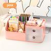 Household Storage Essential Large Capacity Pen Holder Space Saving Desktop Organizer For Office Desk And Drawer Daily Storage