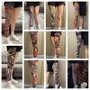 1 Paar Atmungsaktive Tattoo-Socken Japanischer Stil Ganzbein-Strumpf Herren Sonnenschutzsocken Angeln