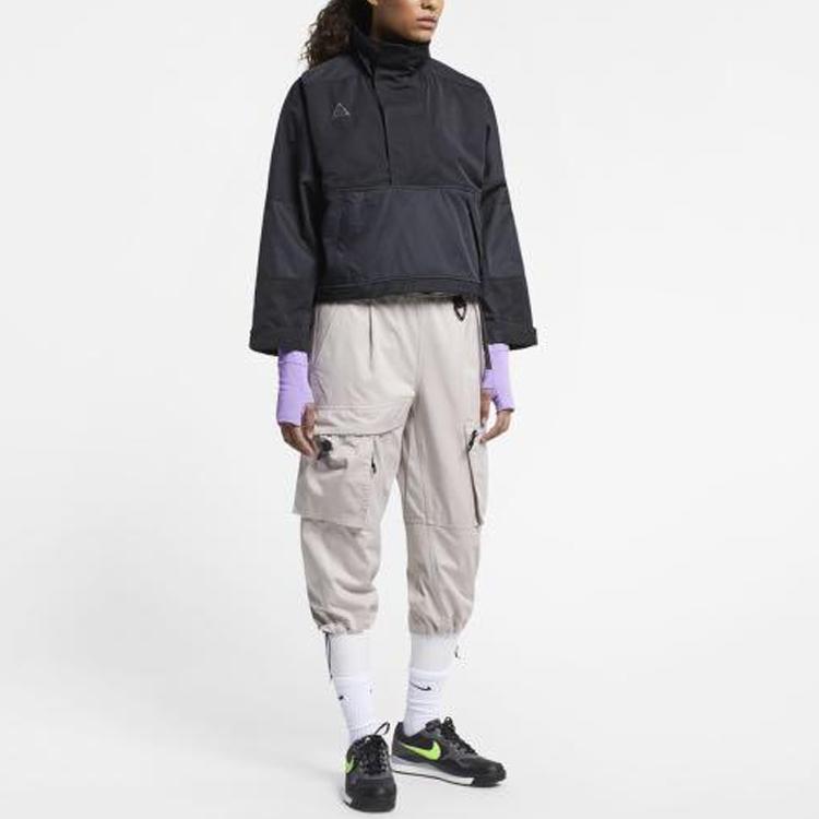 Nike ACG Collection Patchwork Stand Collar Half-Zip Jacket Women Jacket Black BQ7206-010