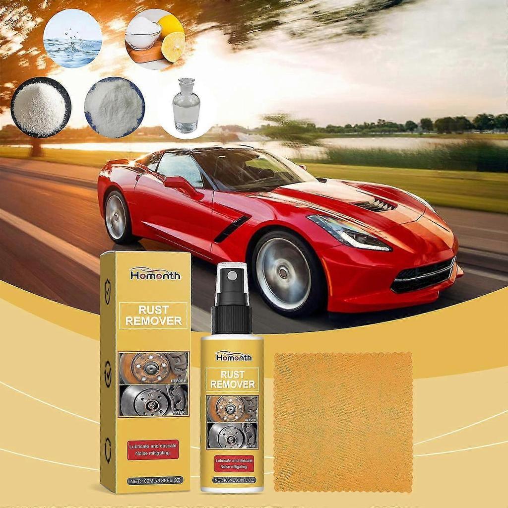 Homonth car metal iron powder rust remover, car polishing cleaning, anti-rust decontamination, paint surface rust removal and maintenance agent