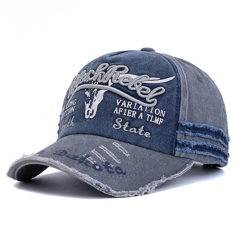 Hot Sale Unisex Premium Washed Vintage Cap Cow Head Pattern Baseball Caps Men Women Outdoor Sports Hats Cap