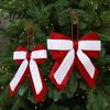 High Quality Fabric Bows Velvet Christmas Bow, Color Contrasting Wreath Bows, Holiday Home Accents Bowknot Accessories for Wreath, Xmas Tree, Wedding