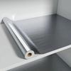 Papel Tapiz Removible Decorativo Película de Vinilo PVC Plata Cepillada Acero Inoxidable Impermeable a Prueba de Aceite Electrodoméstico Casa Ascensor Pegatina