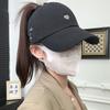 Women's 6-Panel Baseball Cap 100% Polyester Summer Sun Hat Adjustable Fashionable Sun Protection Outdoor Sports Cap