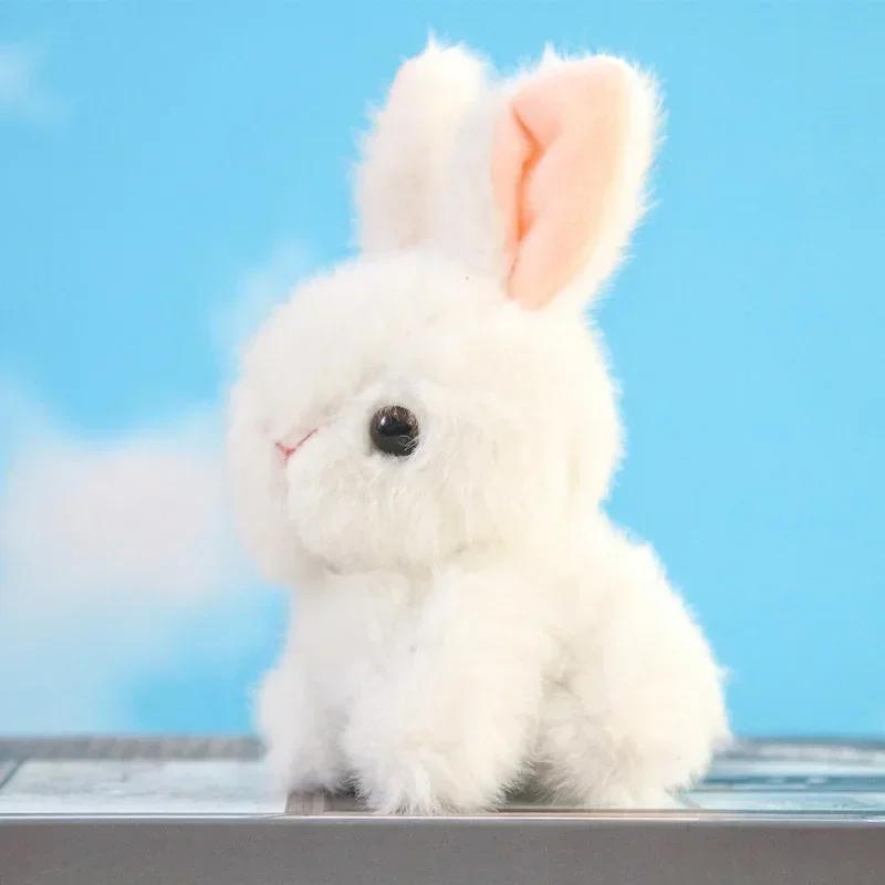 Imitation Rabbit Plush Pendant Lovely White Doll Key Chain Backpack Gift Girl Cute Keychain