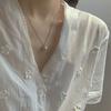 Sterling Color Graceful Lace Heart Charm Pendant Pendant Necklace Modish Stylish Gathering Party Event Choker Pendant Necklace Wedding