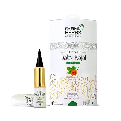 Farmherbs 100% Gyógynövényes Kajal Stift Babáknak-Természetes Fekete