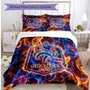 France Football Printed Bedding 3 Piece Set Cozy Breathable Bed Cover Set as Housewarming Holiday Gift