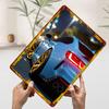 Blue Sports Car With Gold Rims Printed Poster Customized Wall Art Retro Vintage Metal Tin Signs for Garage Office Decoration