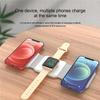 50w 3 in 1 Wireless Charger Magnetic Foldable Charging Station Travel Charger for iphone Samsung Fast charging Wireless Charger